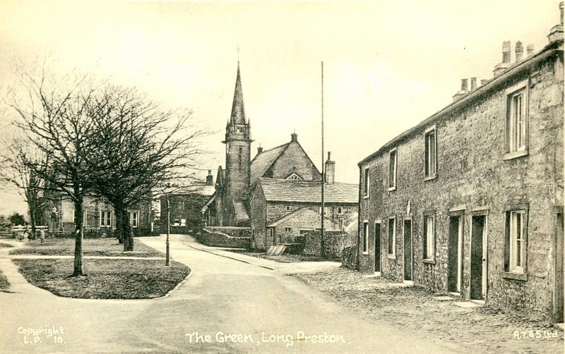 Green and Methodist Church.JPG - Methodist Church and the Green, date unknown. ( From a Tuck postcard )